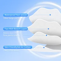 10-100PCS kn95 masks Face masque Adult Non-wove Melt-blown Filtering Fast Delivery 2