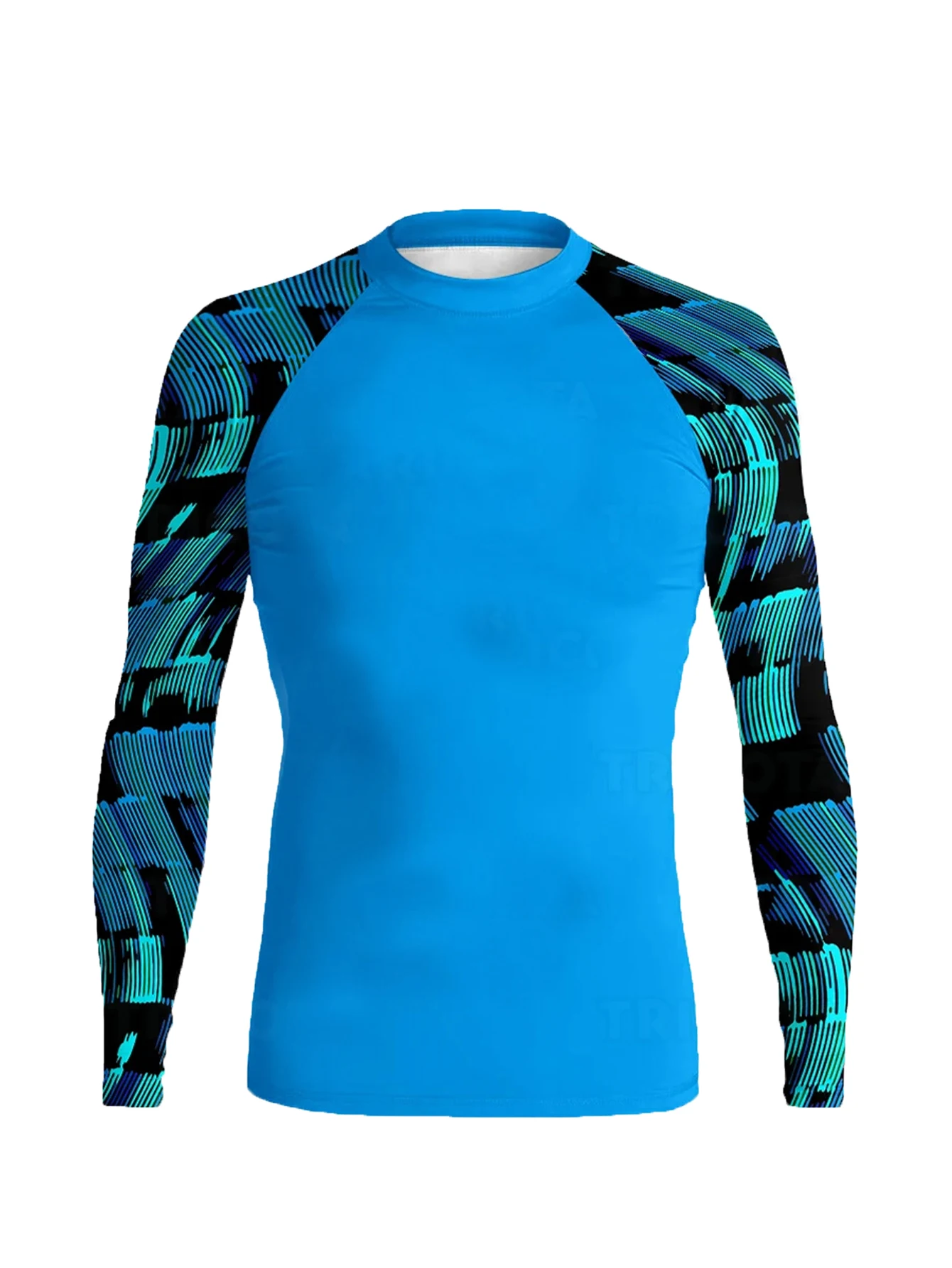 Men Surf Sunscreen Diving Suit Rash Protection t-Shirt Swimsuit Tight Long-Sleeved Swimming Floating UV Protection Diving Suit