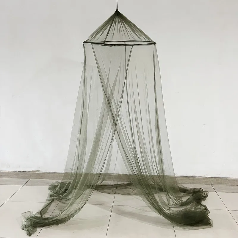 

Ceiling Mosquito Net In Stock Army Green Dome Tent Camping Outdoor Single Door Bed Room Decoration