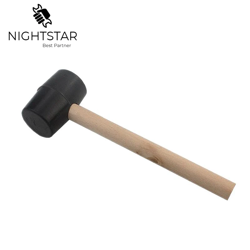 25cm Hammer Rubber Panel Beating Rubber Hammer Wood Jewelry Tool Handles Thor