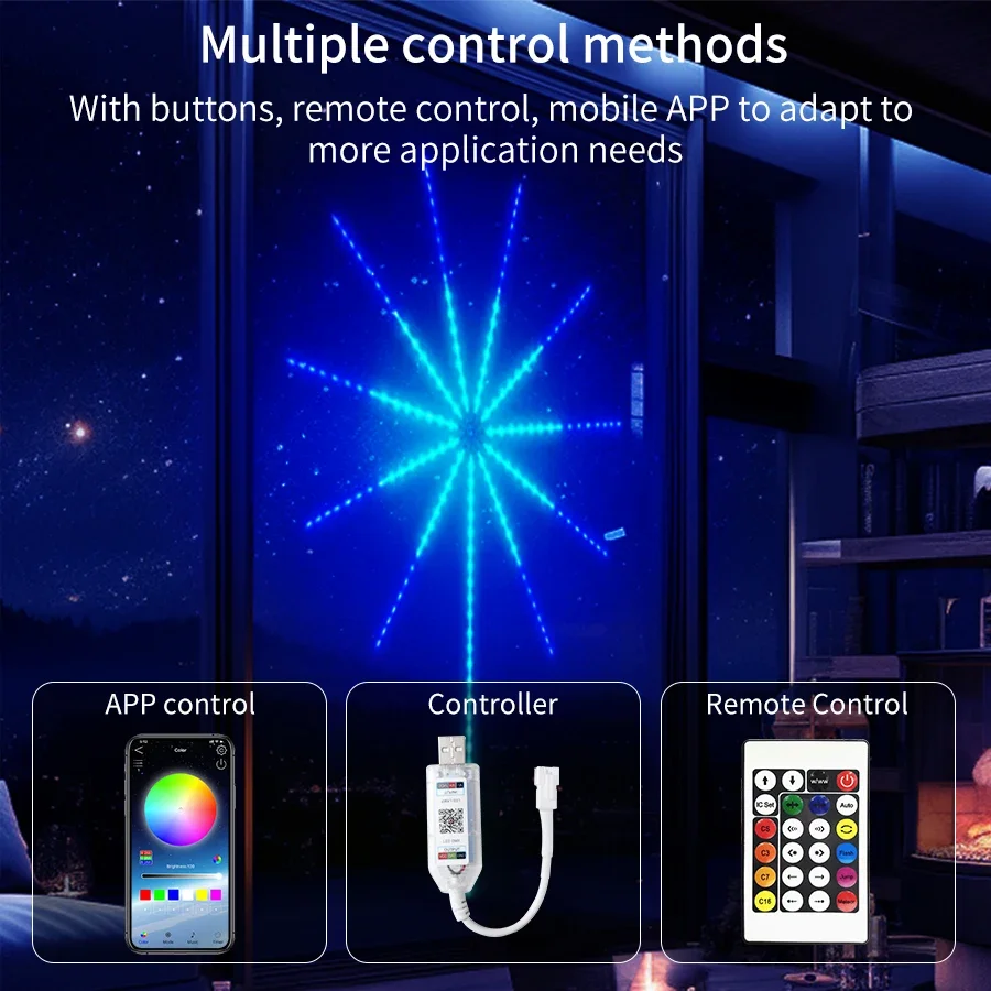 USB LED 스트립 조명 30LED/M 블루투스 앱 원격 동기화 음악 크리스마스 웨딩 파티 침실 장식 RGB 드림 컬러 불꽃 램프
