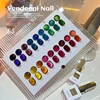 18Color Autumn Maillard Tortoise Shell Gelly Amber Cat Eye Gel Nail Polish Flash Caramel Brown Amber Gel Nail Salon use 2