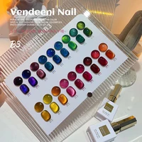 18Color Autumn Maillard Tortoise Shell Gelly Amber Cat Eye Gel Nail Polish Flash Caramel Brown Amber Gel Nail Salon use 2