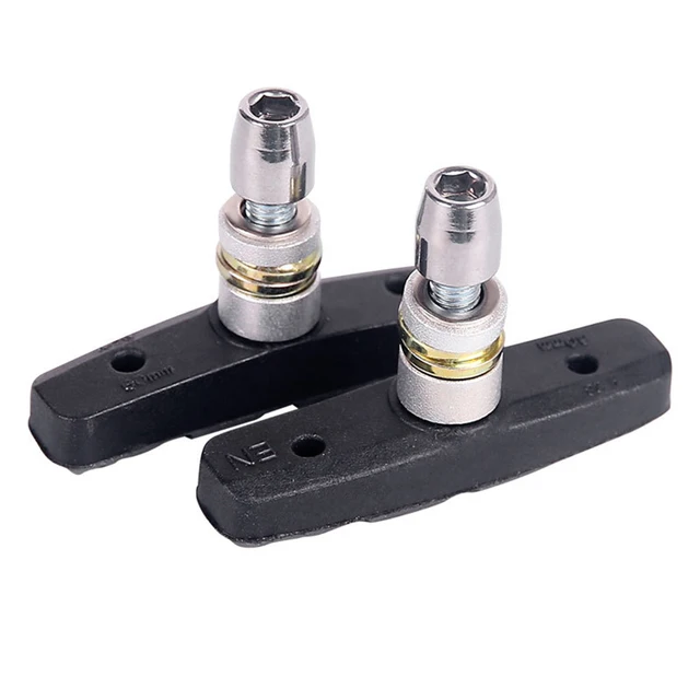 Kit De 2 Paires De Patins De Frein VTT V-Brake 70mm - Plaquettes Frein Vélo Haute Performance, Indicateur D'usure, Compatible Shimano/SRAM/TEKTRO
