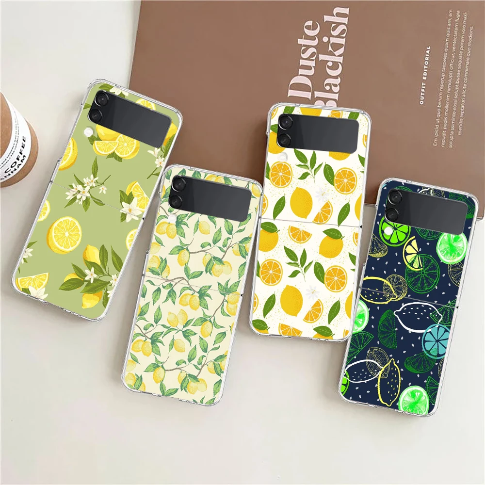 Fruit Lemon Shockproof Hard Folding Phone Case Cover