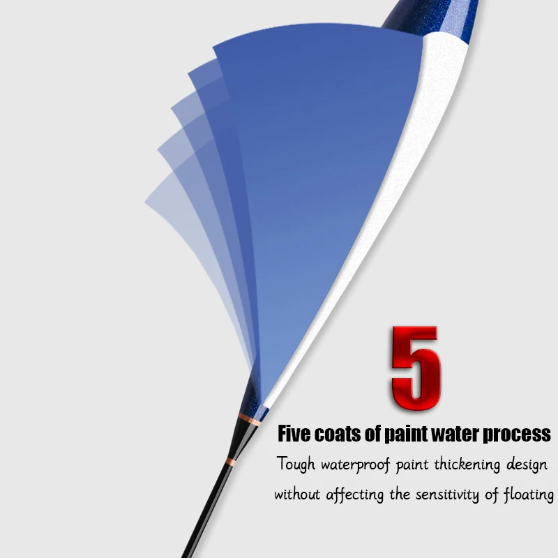 3-Piece Fishing Float Set Thick Eye-Catching Nano High Sensitivity for Poor Vision/Daytime Fishing