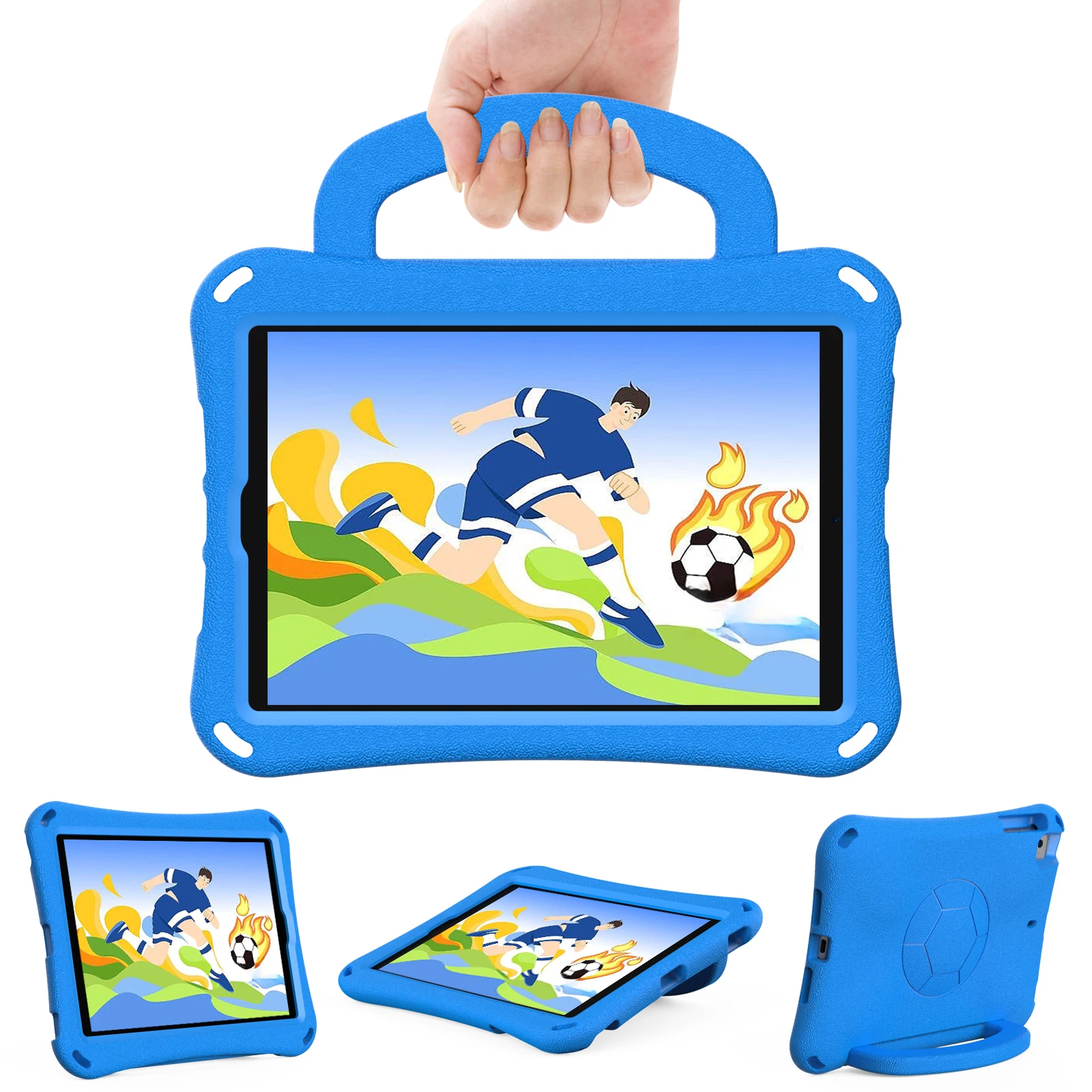 Shockproof Full-Body Tablet Case with Handle Stand