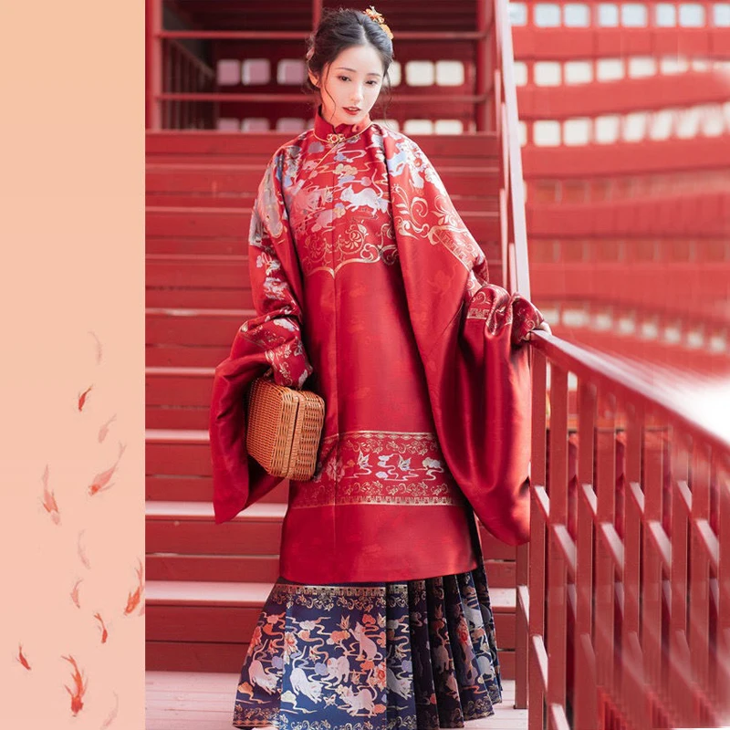 

Women's Red Hanfu Costume Women Kimono Cosplay Costume Dance Clothes Tang Style Skirt Traditional Chinese Dress Girl