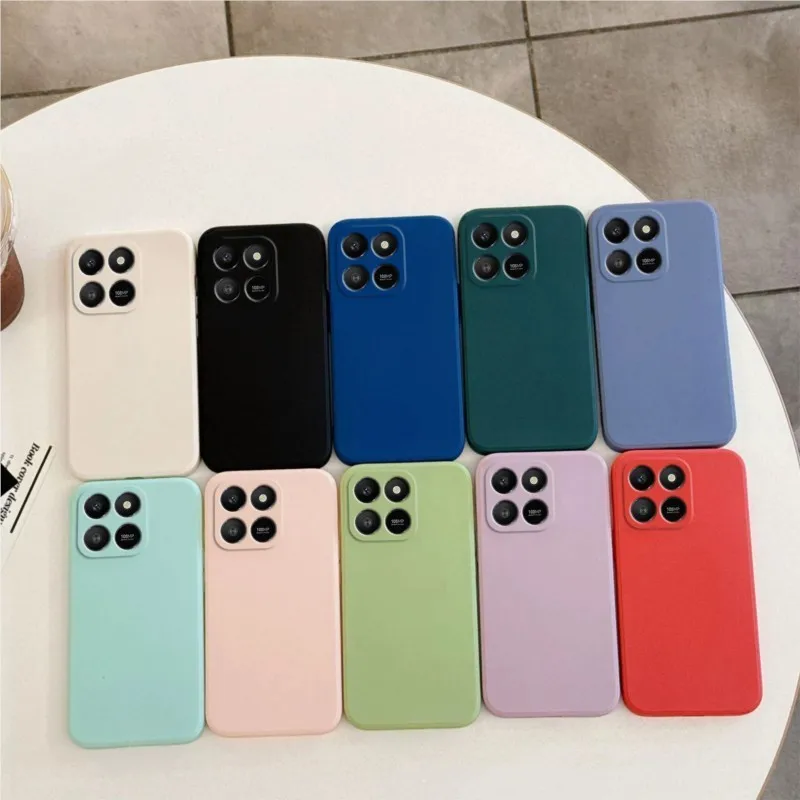 Liquid Silicone Soft TPU Cover for Honor Smartphones - For Honor X7d and 400 Smart Series