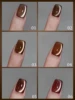 WS Autumn Winter Maillard Caramel Amber Glass Bead Cat Eye Gel Nail Polish Shines High Varnish For Nail Art Design Popular Gift 2