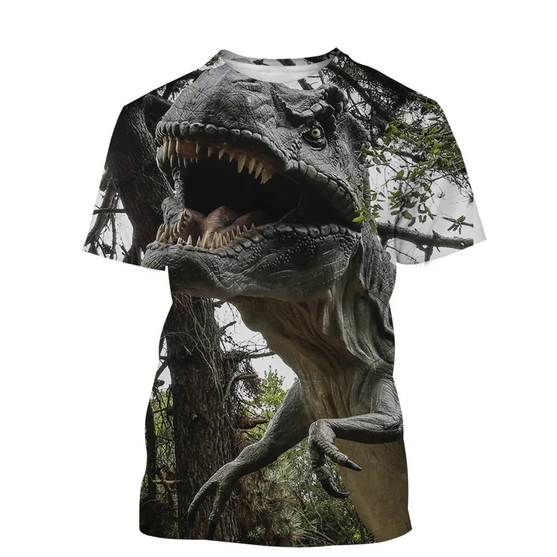 

Ancient Dinosaur T-Shirt For Men 3D Print Short Sleeve Tops Summer Personality T Shirt Loose Oversized Tee Shirt Men Clothing