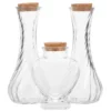 3Pcs Unity Sand Ceremony Set Clear Glass Jars Heart Vase Wedding Bottle Storage Containers Wishing Drift Bottles Craft 1