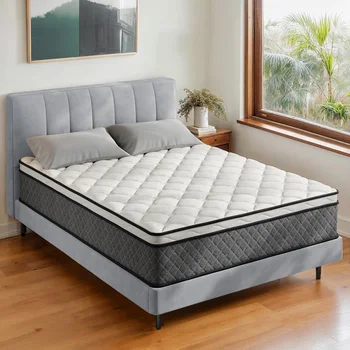 Twin Mattress,10 Inch Hybrid Mattress in a Box with Memory Foam 1