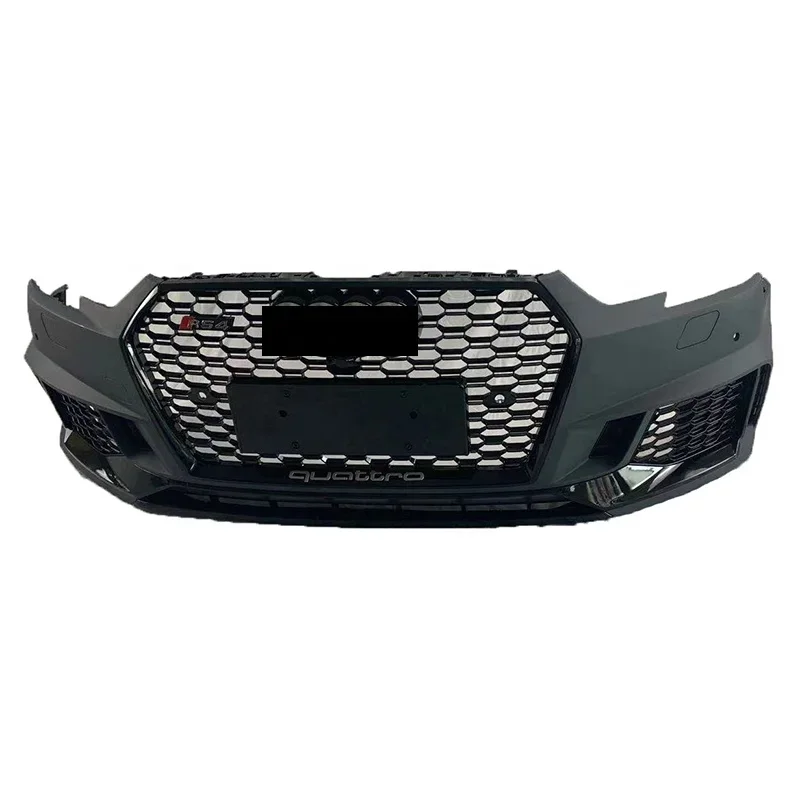 

High quality Auto Parts RS4 Quattro Style Front Bumper with Grille for Audis A4 B9 S4 2017-2019