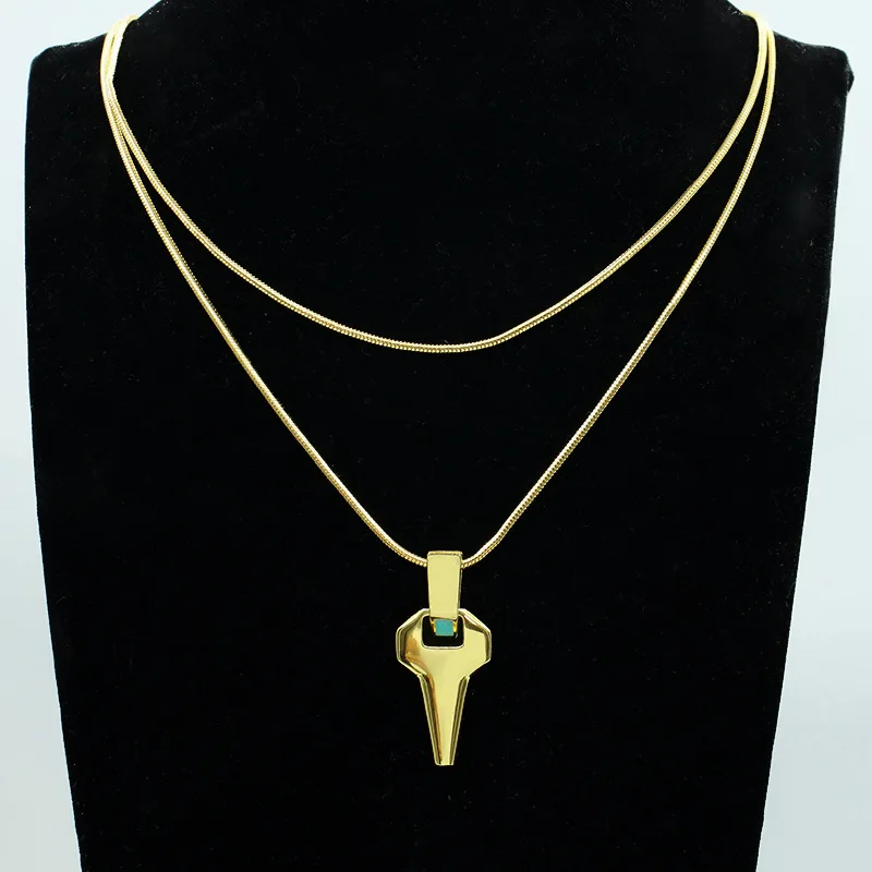 

Anime Punk Cosplay Cross Necklace David Martinez Snake Chain Necklaces Prop Jewelry for Men Women Costume Pendant Accessories