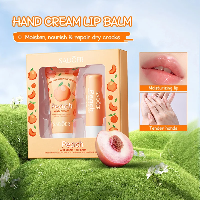 Avocado Hand Cream and Lip Balm Set – Deeply Nourishing, Locks in Moisture