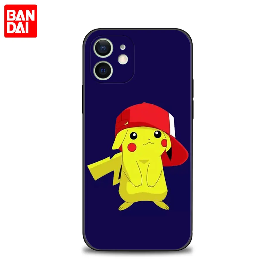 cool iphone 12 pro max cases Cartoon Pokemon Pikachu Family Phone Case for iPhone 13 11 12 Pro Max XR X 8 7 6 6S Plus XS 13mini SE 5 5S 12mini Silicone Cover cute iphone 12 pro max cases