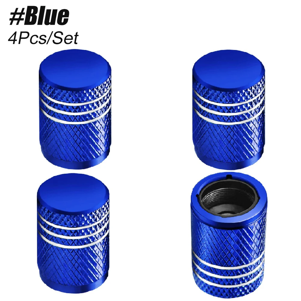 4PCS Corrosion-Resistant Leak-Proof Tire Valve Caps - Universal Fit