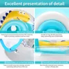 Swimbobo Child Inflatable Dinosaur Cute Swimming Seat Boat Floating Toddler Water Toy Baby Swim Rings Pool Float  With Canopy 6