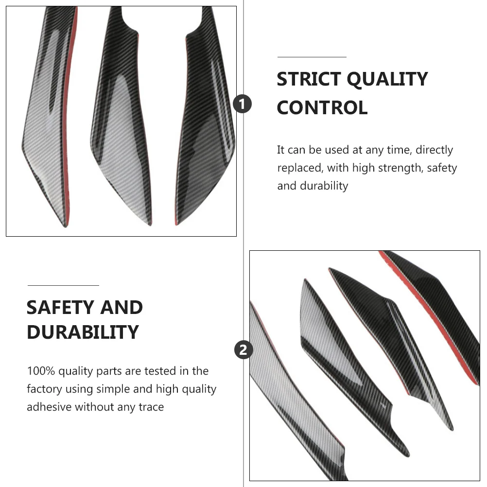 1 Set of Professional Carbon fiber deflector surround front bumper spoiler Carbon fiber bumper cover car supply