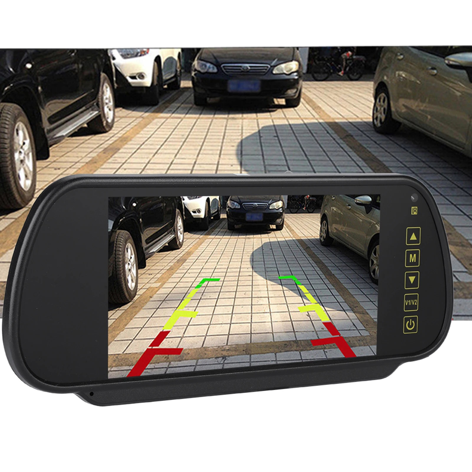 Rear View Mirror Monitor 7inches LCD Display Backup Camera Monitor for Rear View Camera
