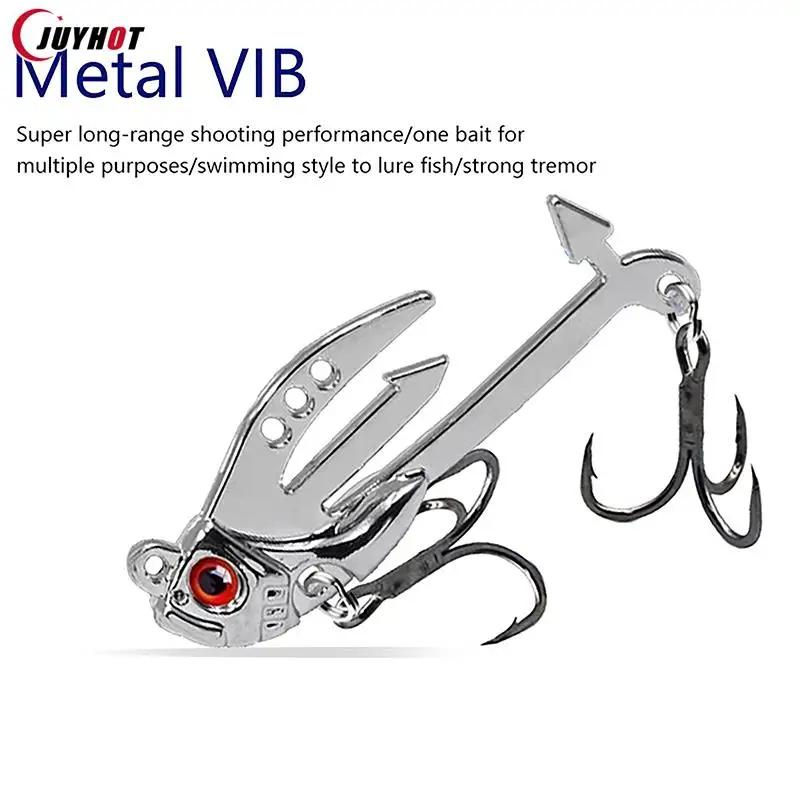 

Металлическая Рыболовная Приманка VIB 2-в-1, искусственные рыболовные приманки для рыбалки с длинным забросом, реалистичные рыболовные приманки с трехмерными глазами для сома, окуня, форели, ВИБ, Снасть