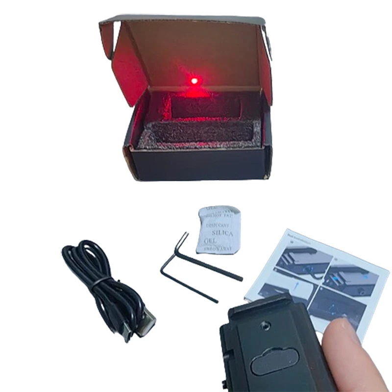 MDGRWY MDG54 Tactical Type-C Charging Red/Green Laser Sight for Pistol Weapons with 20-21mm Rail Aluminium Alloy