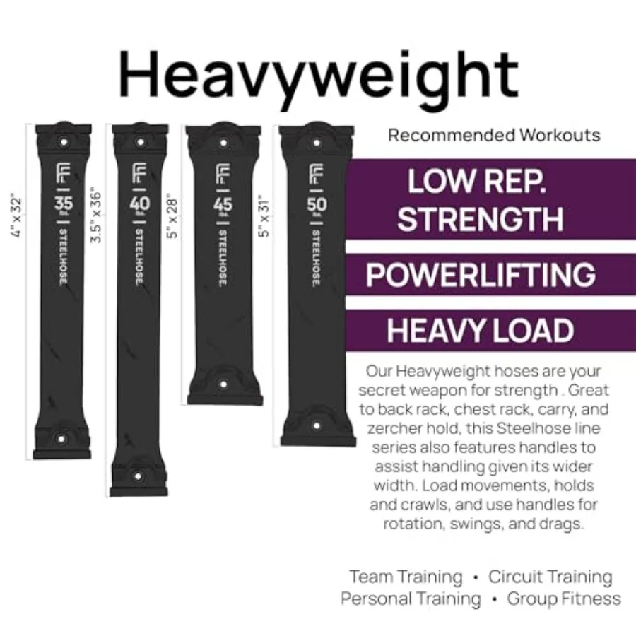 35 LB Steelhose | Free Weight. Anchored Weight