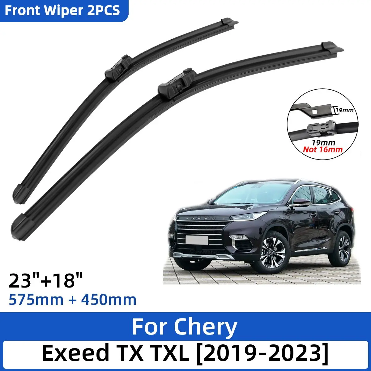 

Щетки стеклоочистителя для Chery Exeed TX TXL 2019-2023 23 + 18 дюймов, 2 шт.