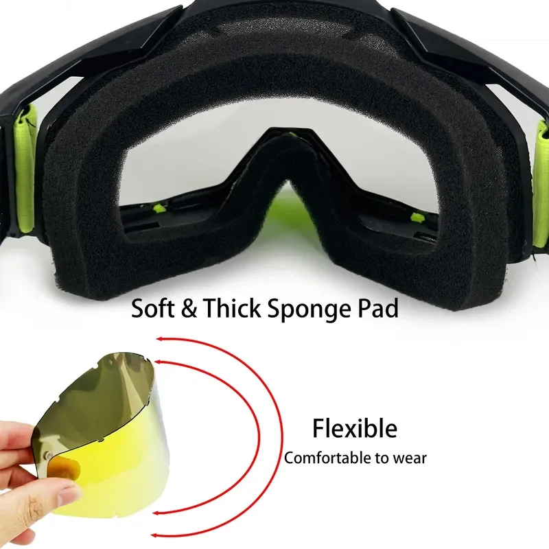 Motorcycle Goggles Off Road Riding Dust Sand Proof Harley Retro Style Skiing Hiking Outdoor Sports Equipment