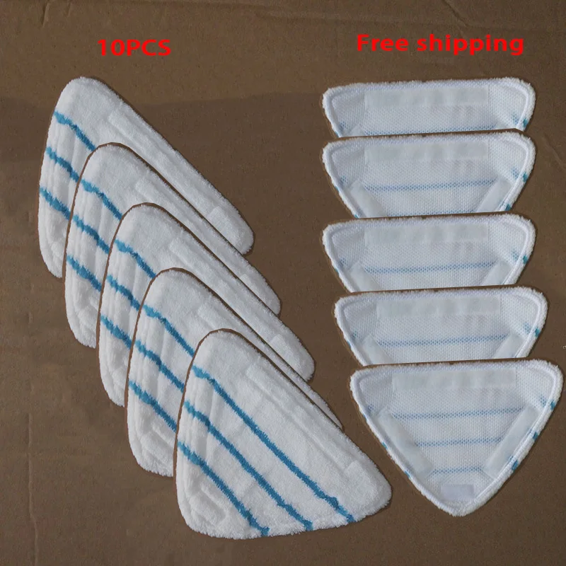 10PCS Top Quality Thicken Washable Microfiber H20 Series Triangle Bonded Mop Pad for Steam Cleaner Mop Replacement Parts