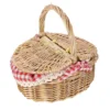 Handwoven Rattan Picnic Basket Storage Baskets Wicker Weaving Basket Bread Tray Fruit Basket Vegetable Basket Home Storage 1