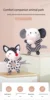 Newborn visual training black and white hand grip rattle exercise baby gripping ability to soothe baby toys importable 6