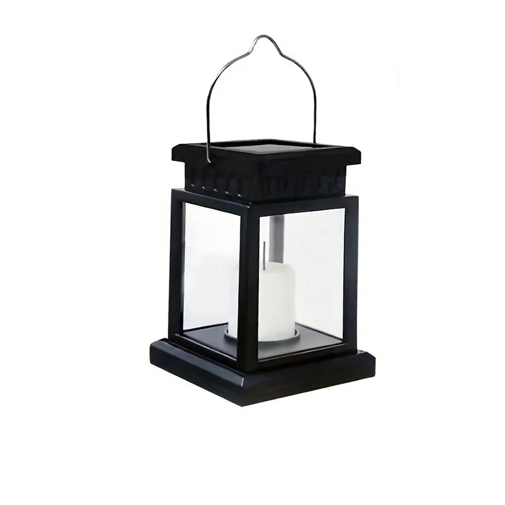 Garden Decor Outdoor Solar Retro Palace Lantern: Hanging Candle Lamp