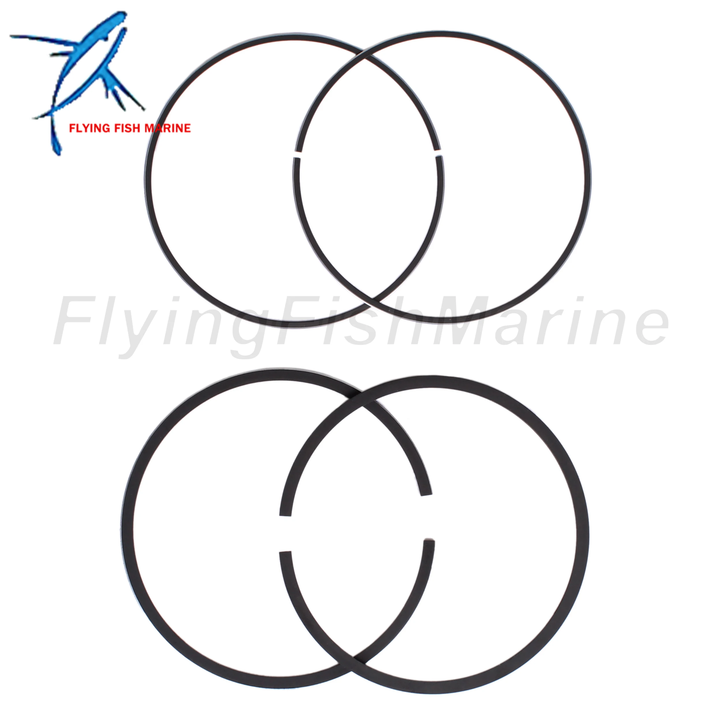 Outboard Motor 67C-11603-00 67C-11603-01 STD Piston Ring for Yamaha / F25-05020101 for Parsun HDX 25HP 30HP 40HP, 65mm STD