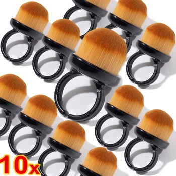 10x Spazzole per unghie Detergente per polvere Spazzola morbida delicata professionale per strumento per la rimozione dello smalto gel per nail art Accessori per manicure da donna 1