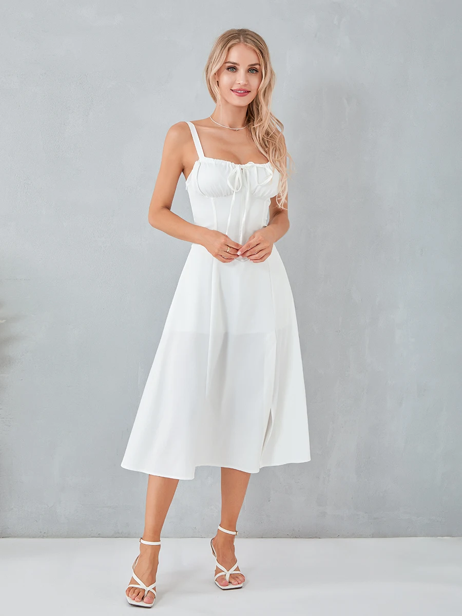 low cut dress Sassy Shortcake Liv Blue Corset Dress