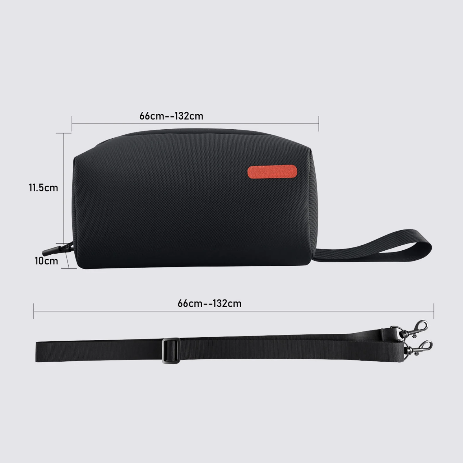 Sac résistant aux chocs avec sangle réglable, prêt pour l'aventure avec DJI Pocket 4/3