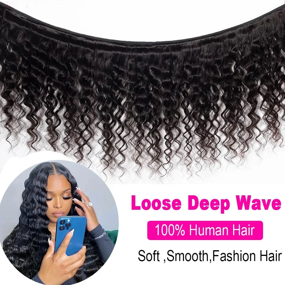 Loose Wave Brazilian Hair Weave Bundles 4 Pcs Pack 8-14 Inch 190Gram Human Hair Bundles For Women human hair extensions,human hair bundles