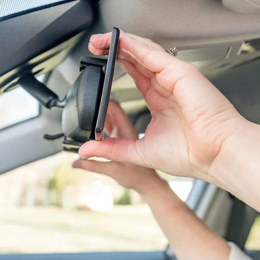 Car Mirror Interior Clip On Wide Angle Universal Extended Large Rear View