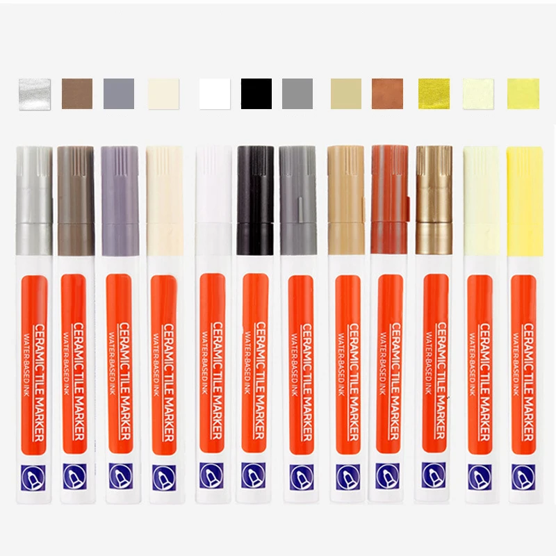 Waterproof Tile Marker Repair Wall Seam Restorer Pen Kitchen Tiles Floor Bathroom Decontamination Seam Repair Tools tile marker pen