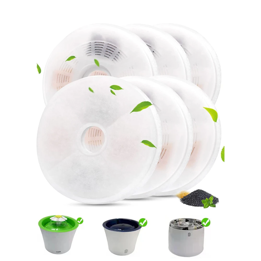 

Activated Carbon Filters Replacement Filter For Catit Automatic 15cm Pet Drinking Fountain Filter Dog Water Drinking Fountain