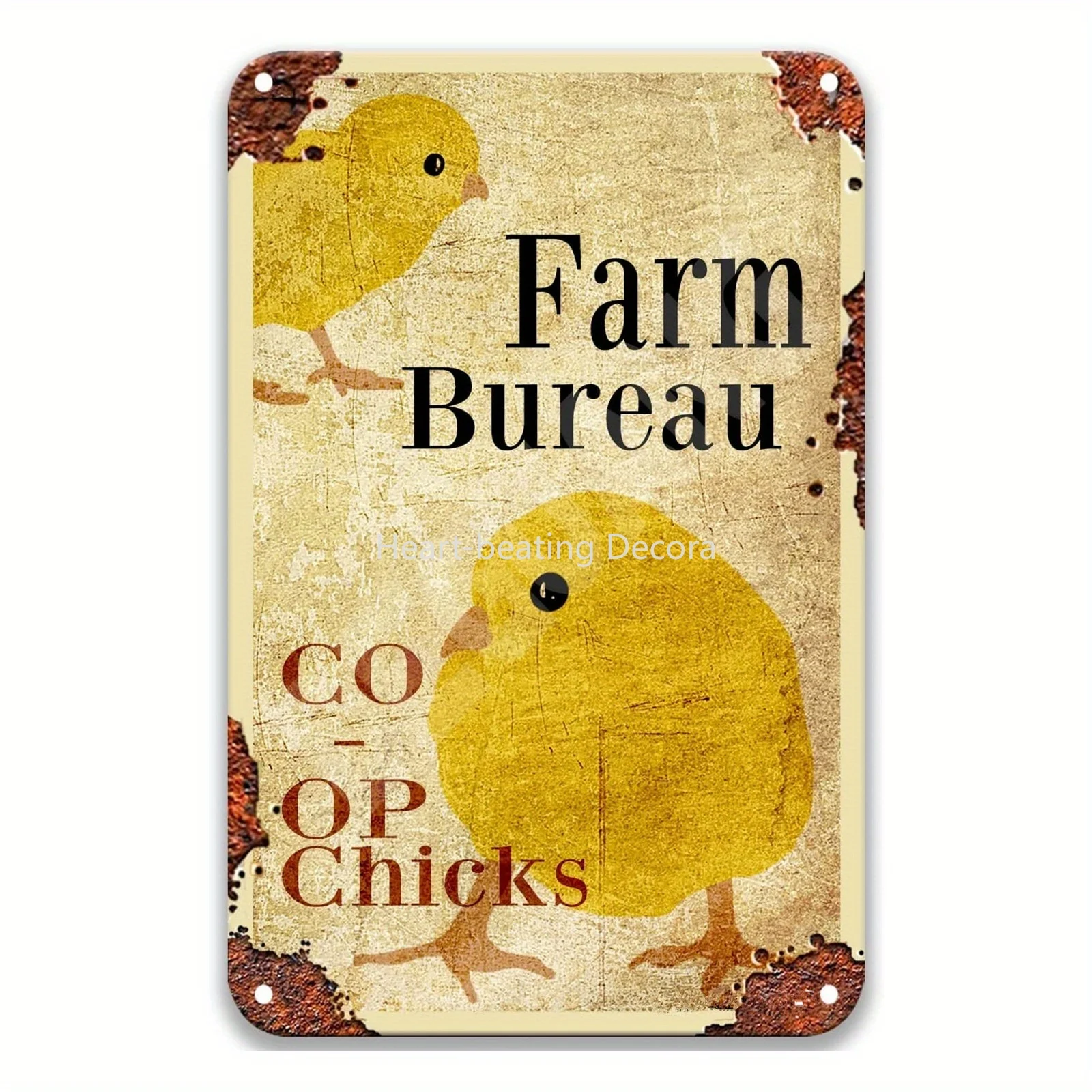 New Chicken Coop Decor Metal Sign Gifts Wall Decor Funny Tin Signs Wall Art Posters Prints for Home Room Kitchen Bar Office the great rapture metal signs cinema living room club bar funny plates tin sign posters