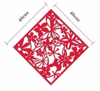 Room Divider Screen Chinese Folding Screen 8 PCs Living Room Decoration Hanging Panel Butterfly Flower and Bird PVC