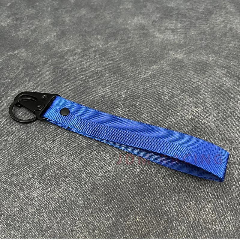 Elegant Solid Color Ribbon Keychain Lanyard - Stylish Accessory