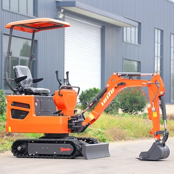 New Mini Excavator 1 ton Price Small Crawler Farm Excavator Micro Garden Bagger Digger With Attachments for Sale customized