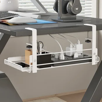 No Drill Under Desk Cable Management Tray 1