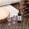 1Set Dollhouse Miniature Simulation Red Wine Box Model Food Accessories For Doll House Decor Kids Pretend Play Toys 4