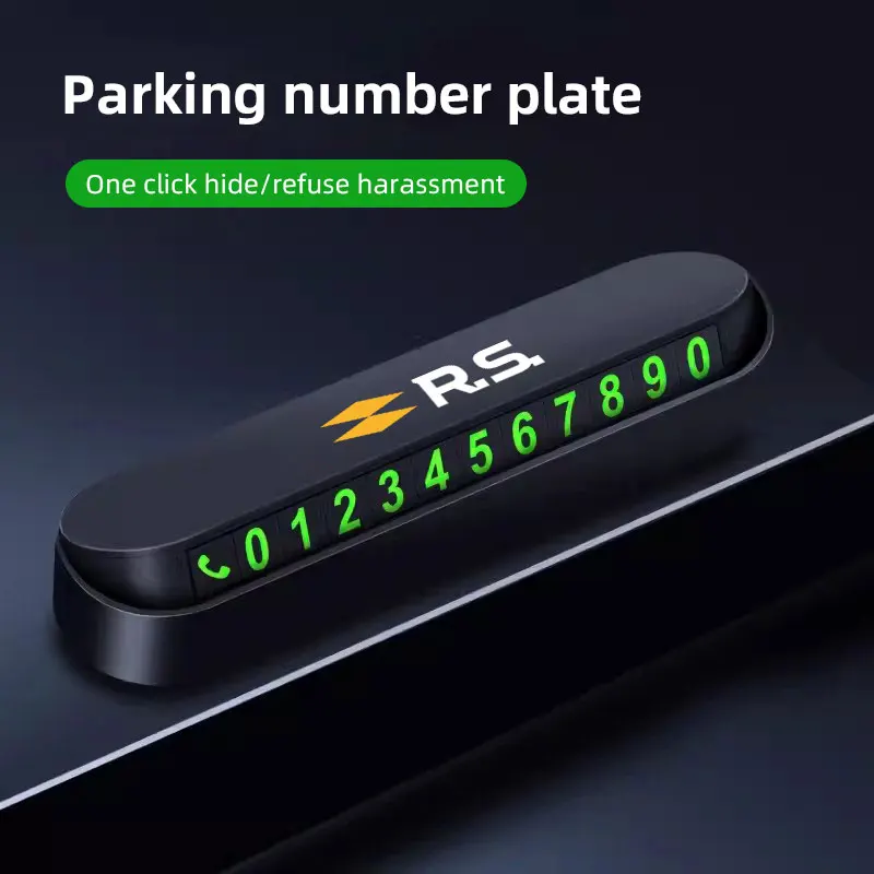 1 Pz Auto Parcheggio Temporaneo Carta Numero Di Telefono Accessori Per Renault Rs Clio Megane 2 3 4 Captur Trafic Twingo Scenic