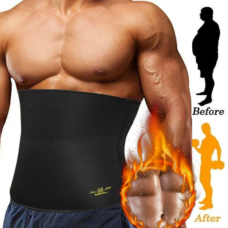 Men Waist Trainer Corset Neoprene Sauna Body Shaper Tummy Control Belt Slimming Strap Fitness Sweat Shapewear for Fat Burner waist trainer latex slim belt body shaper cincher corset slimming belt modeling strap shapers underwear slimming latex corset